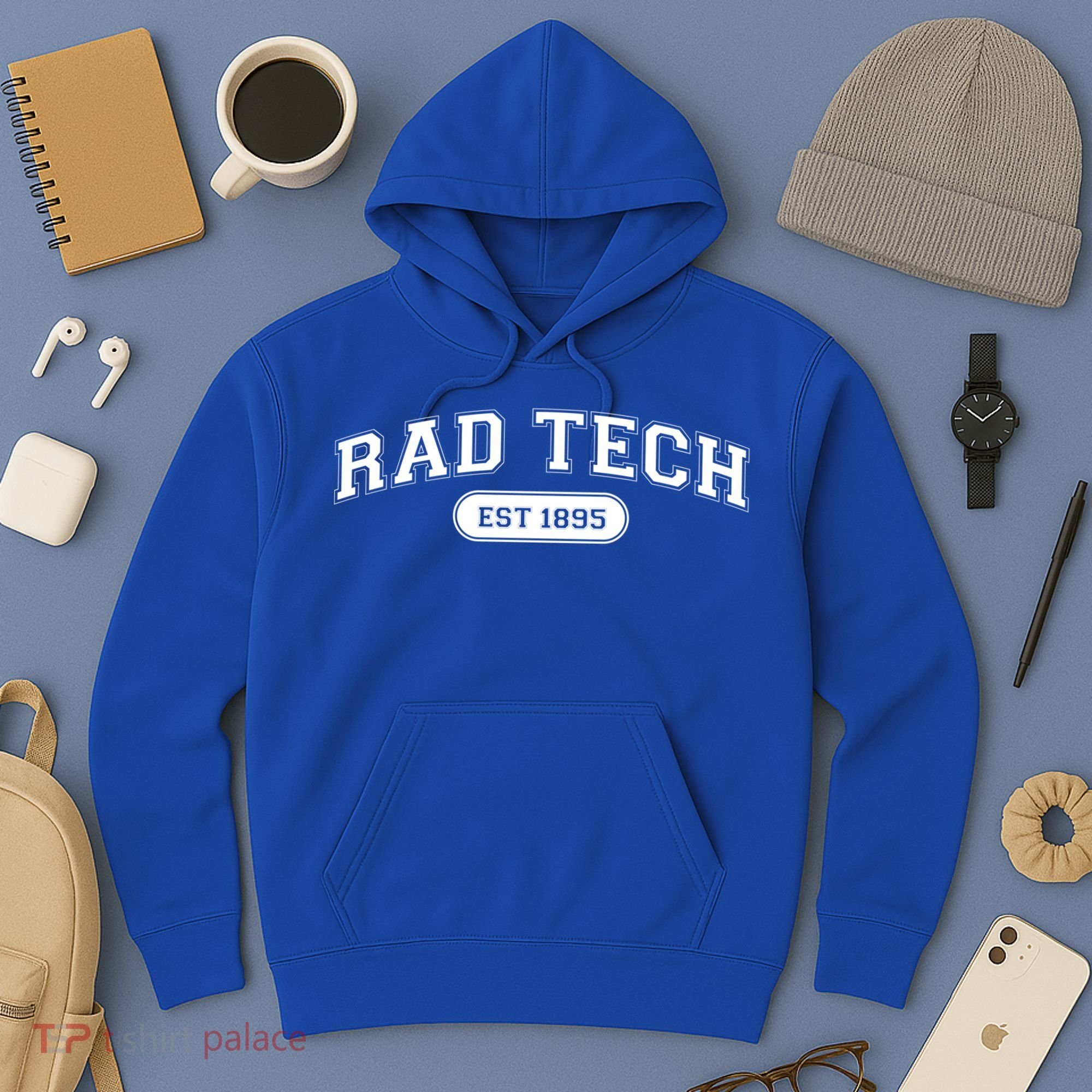 Rad Tech 1895 Radiology Xray Tech College School Cute Gift Hoodie