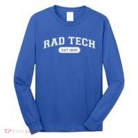 Rad Tech 1895 Radiology Xray Tech College School Cute Gift Long Sleeve Shirt thumb 0