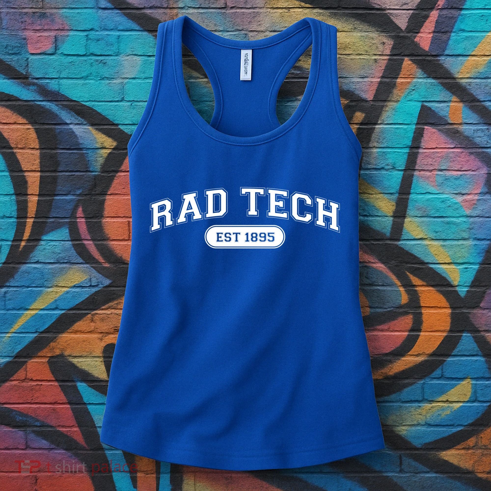 Rad Tech 1895 Radiology Xray Tech College School Cute Gift Women's Tank Top