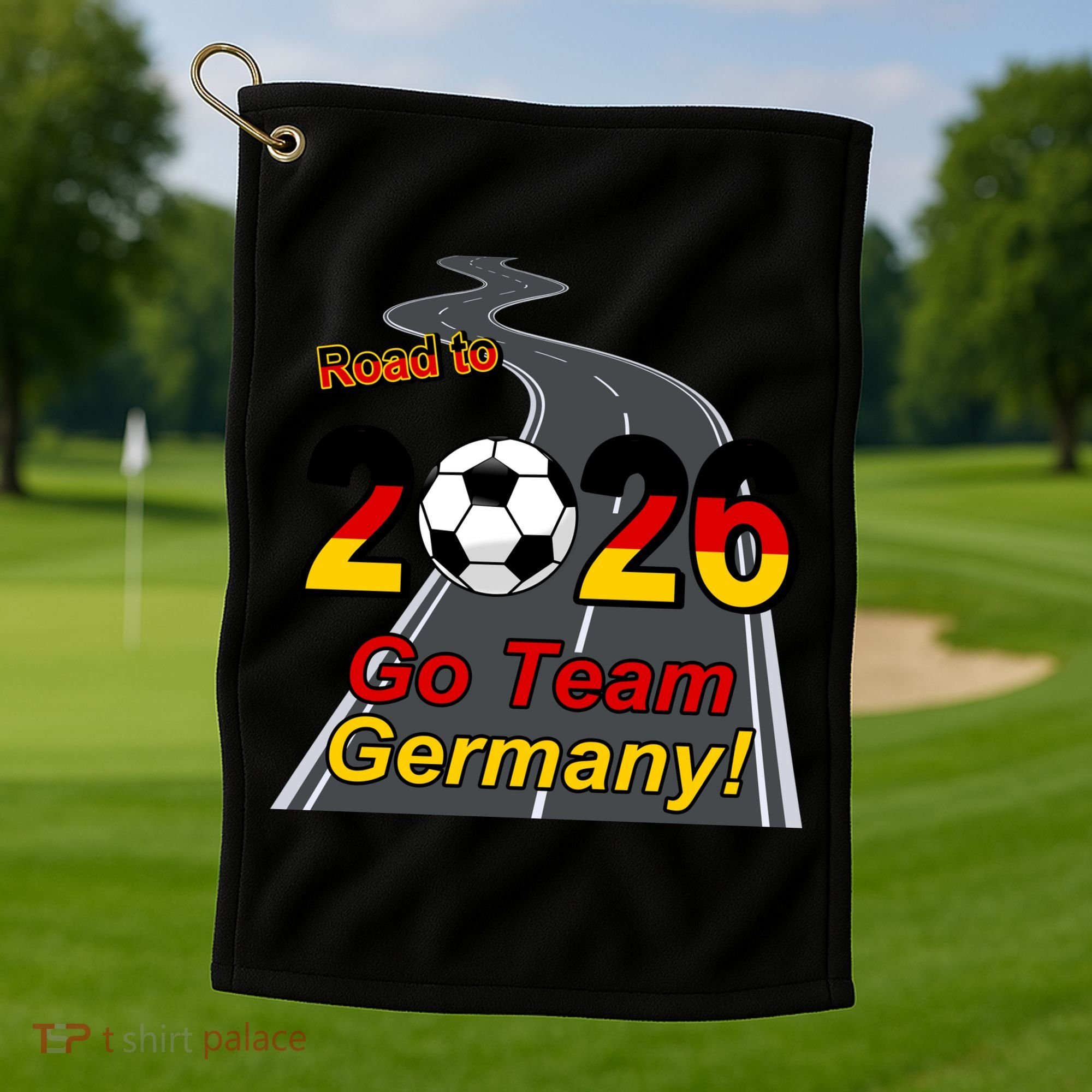 Road To 2026 Go Team Germany Soccer Golf Towel