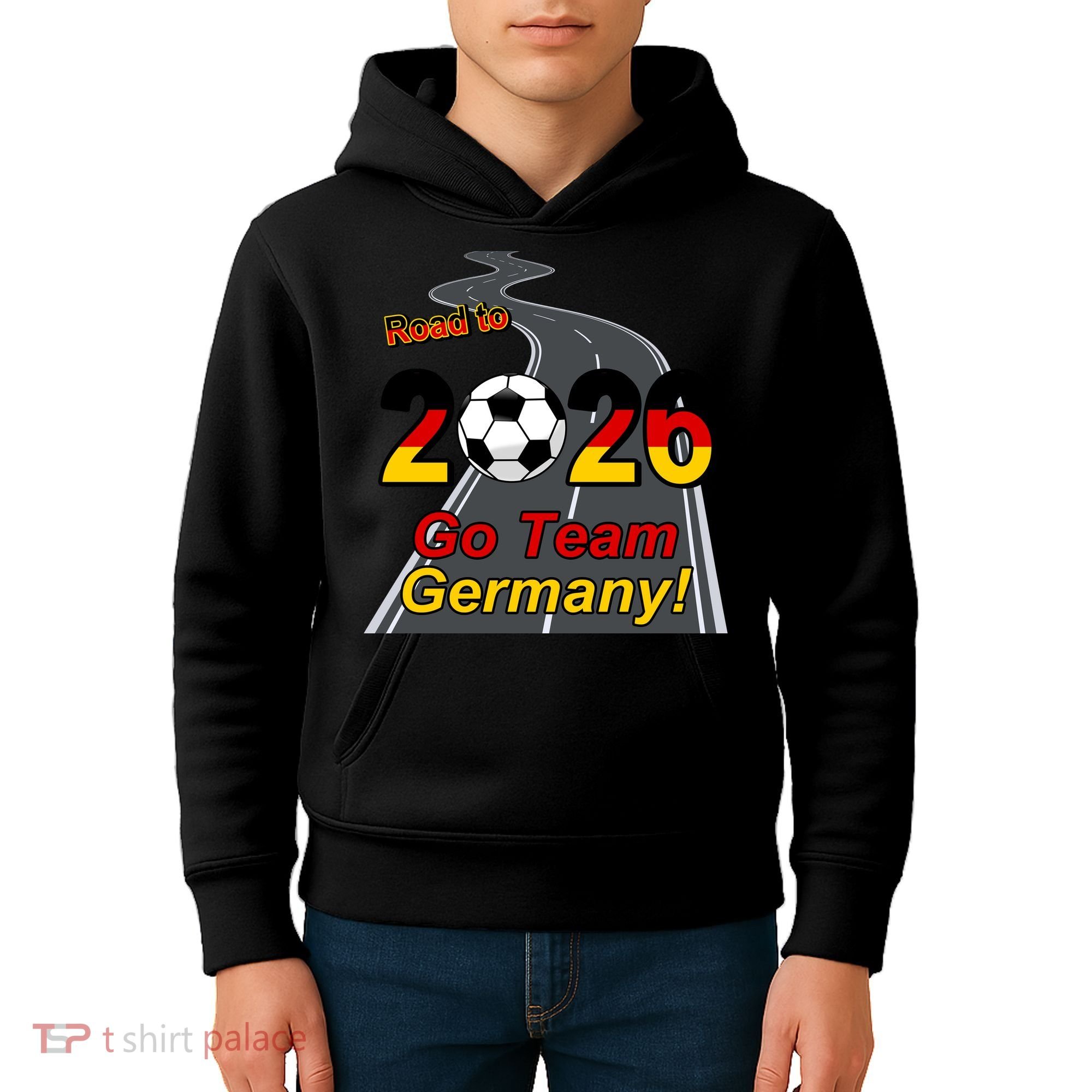 Road To 2026 Go Team Germany Soccer Kids Hoodie