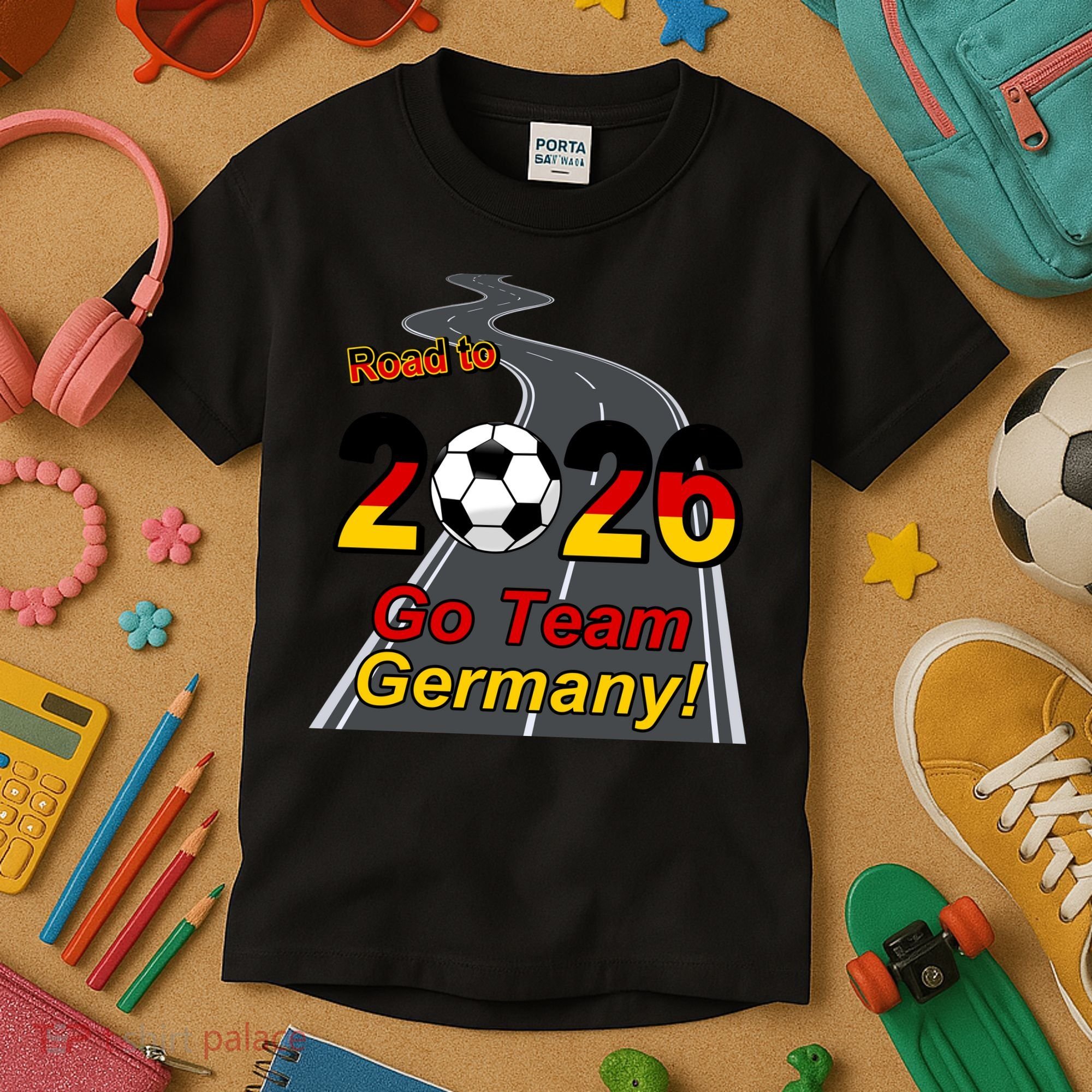 Road To 2026 Go Team Germany Soccer Kids T-Shirt