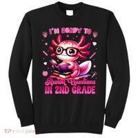 Ready To 2nd Grade Axolotl Question First Day Of School Sweatshirt thumb 0
