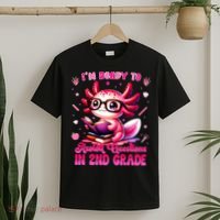 Ready To 2nd Grade Axolotl Question First Day Of School T-Shirt thumb 2