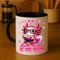Ready To 2nd Grade Axolotl Question First Day Of School Coffee Mug thumb 4