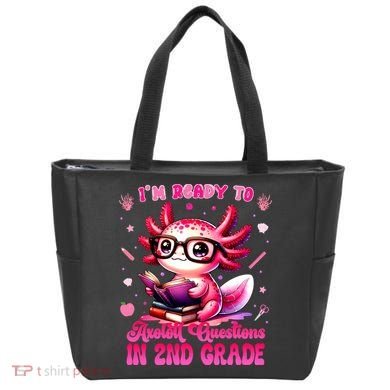 Ready To 2nd Grade Axolotl Question First Day Of School Tote Bag