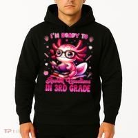 Ready To 3rd Grade Axolotl Question First Day Of School Hoodie thumb 2