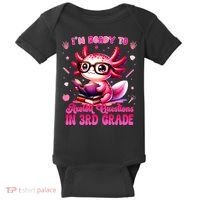 Ready To 3rd Grade Axolotl Question First Day Of School Baby Bodysuit thumb 0