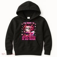 Ready To 3rd Grade Axolotl Question First Day Of School Kids Hoodie thumb 0