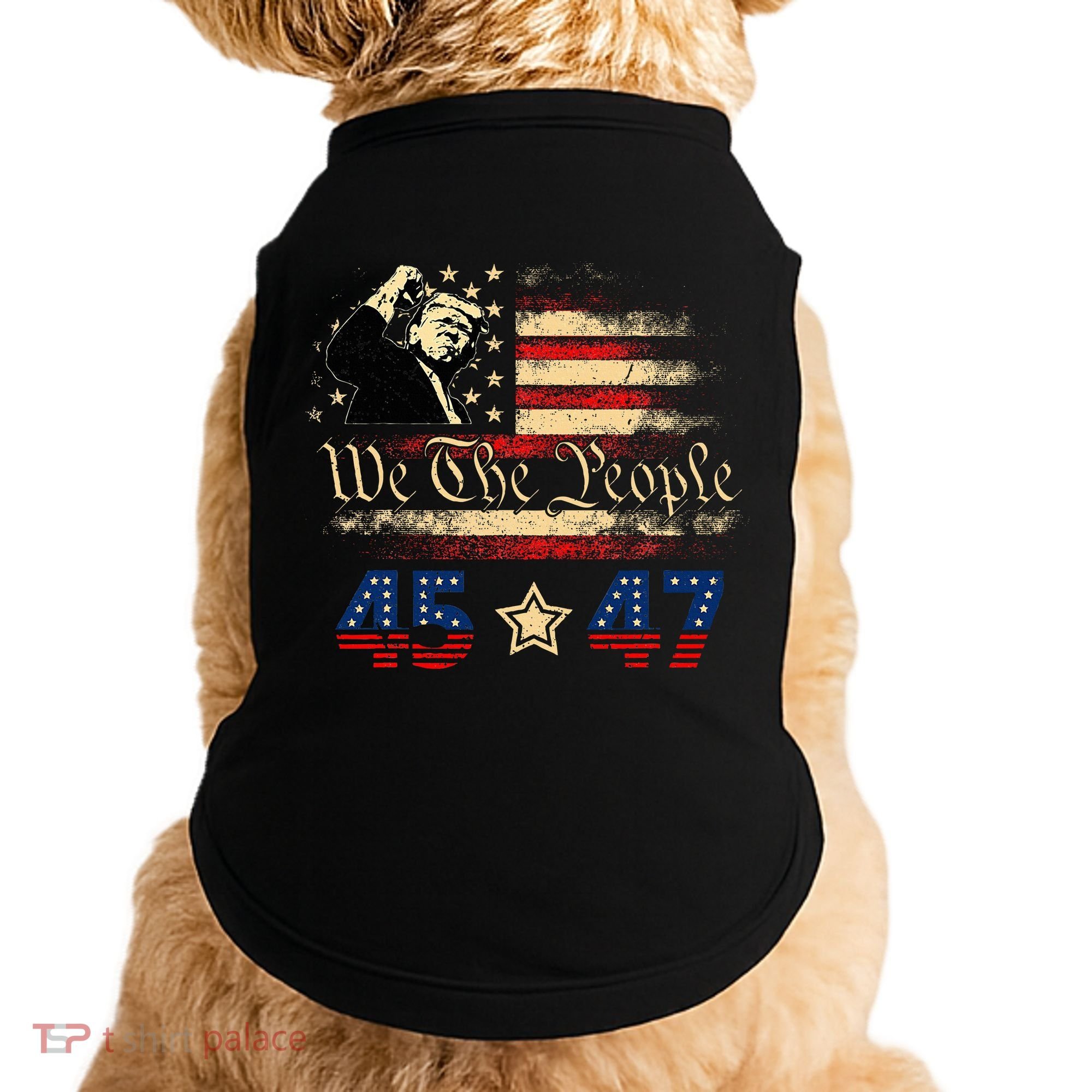 Retro Trump 45 47 Presidential Election Winner Inauguration Doggie Tank