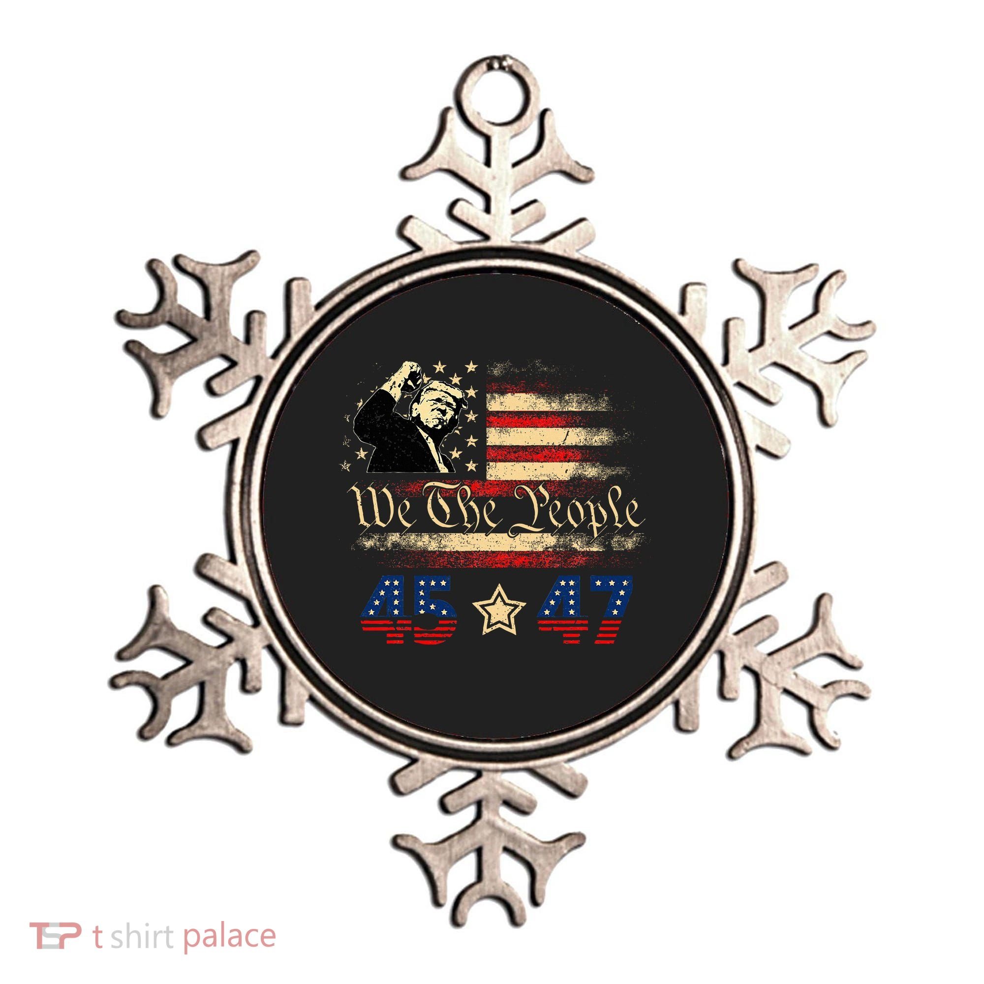 Retro Trump 45 47 Presidential Election Winner Inauguration Ornament