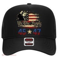 Retro Trump 45 47 Presidential Election Winner Inauguration Hat thumb 0