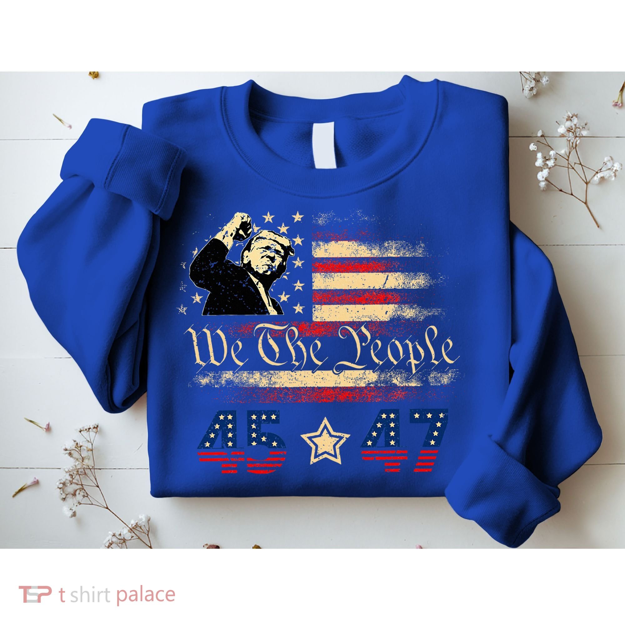 Retro Trump 45 47 Presidential Election Winner Inauguration Sweatshirt
