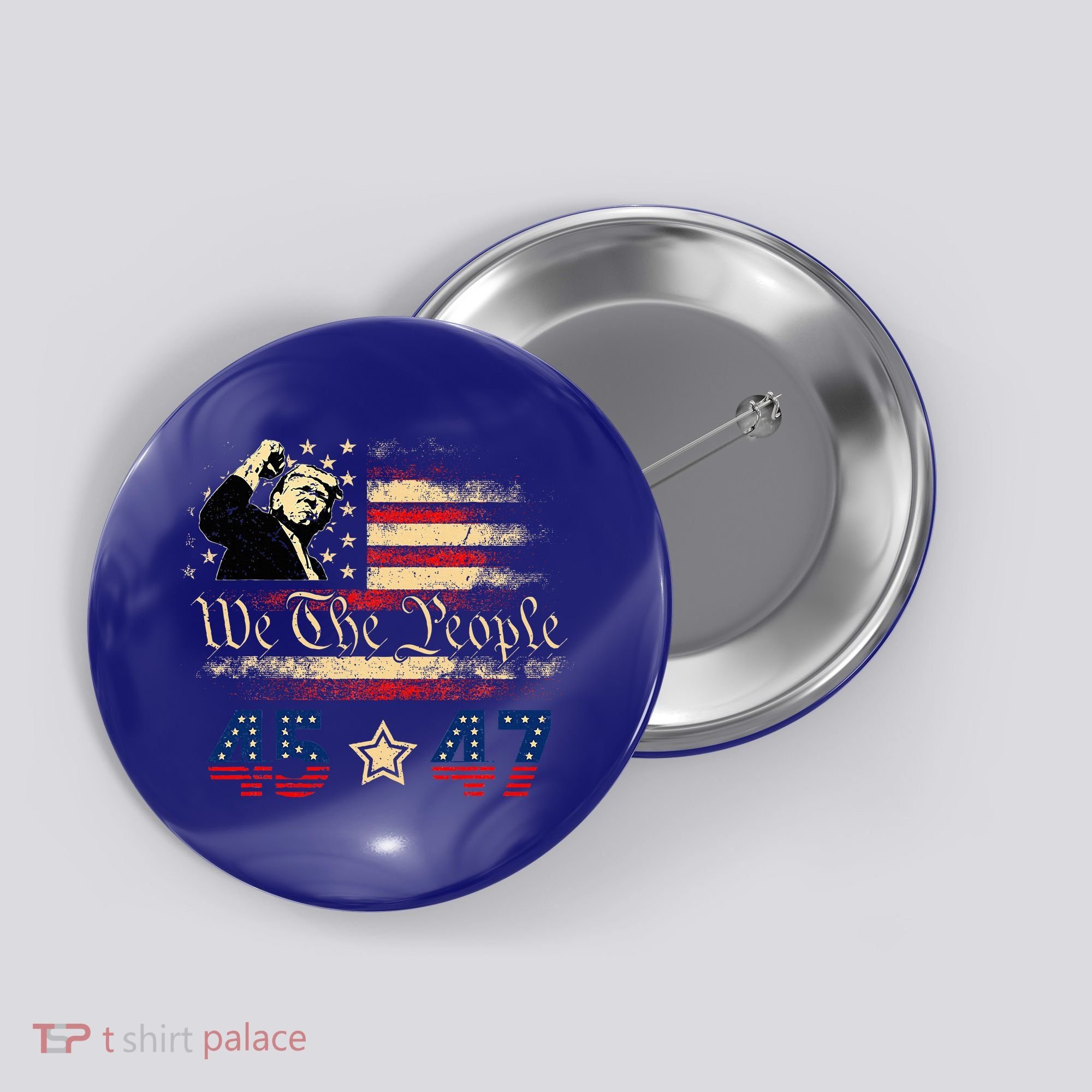 Retro Trump 45 47 Presidential Election Winner Inauguration Button