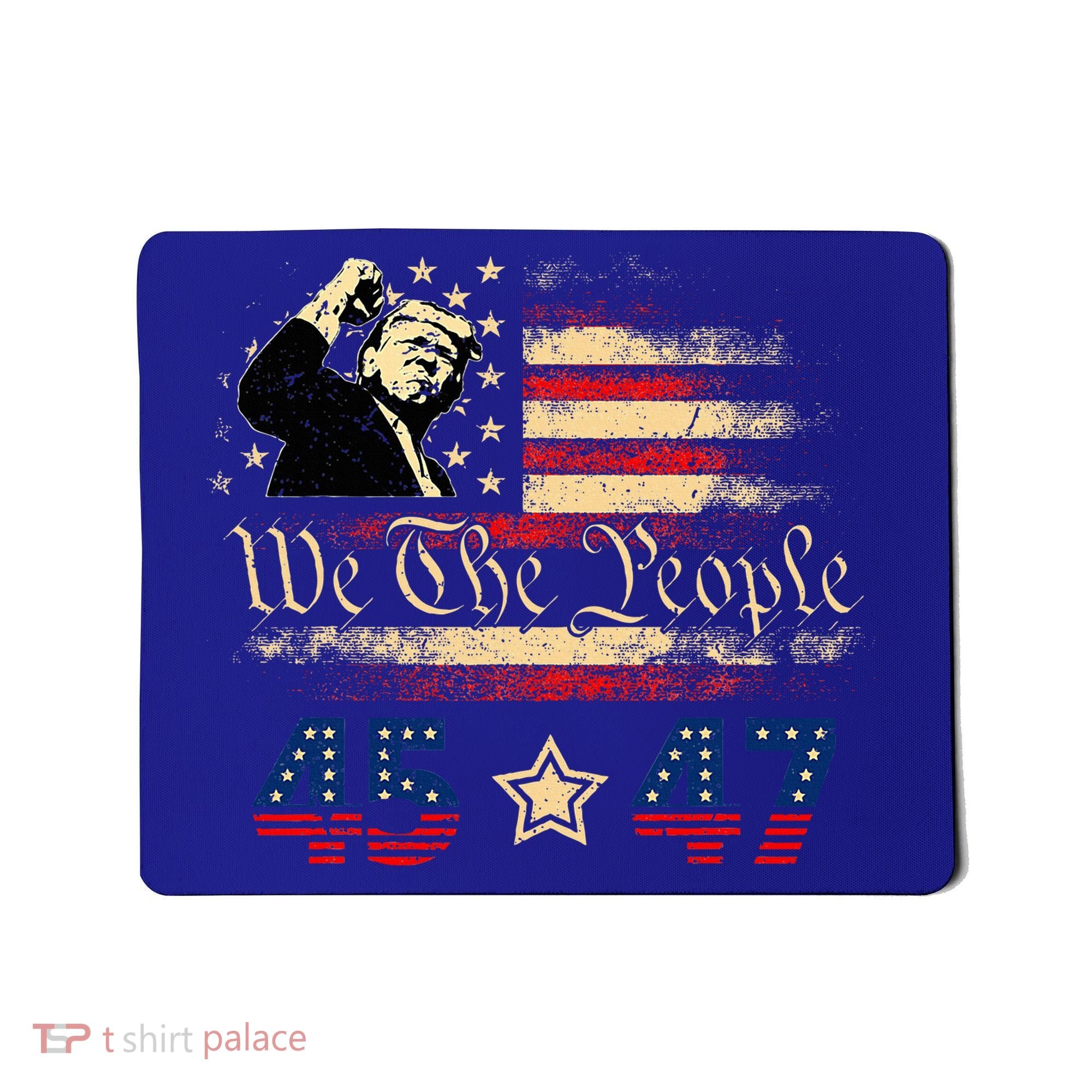 Retro Trump 45 47 Presidential Election Winner Inauguration Mousepad
