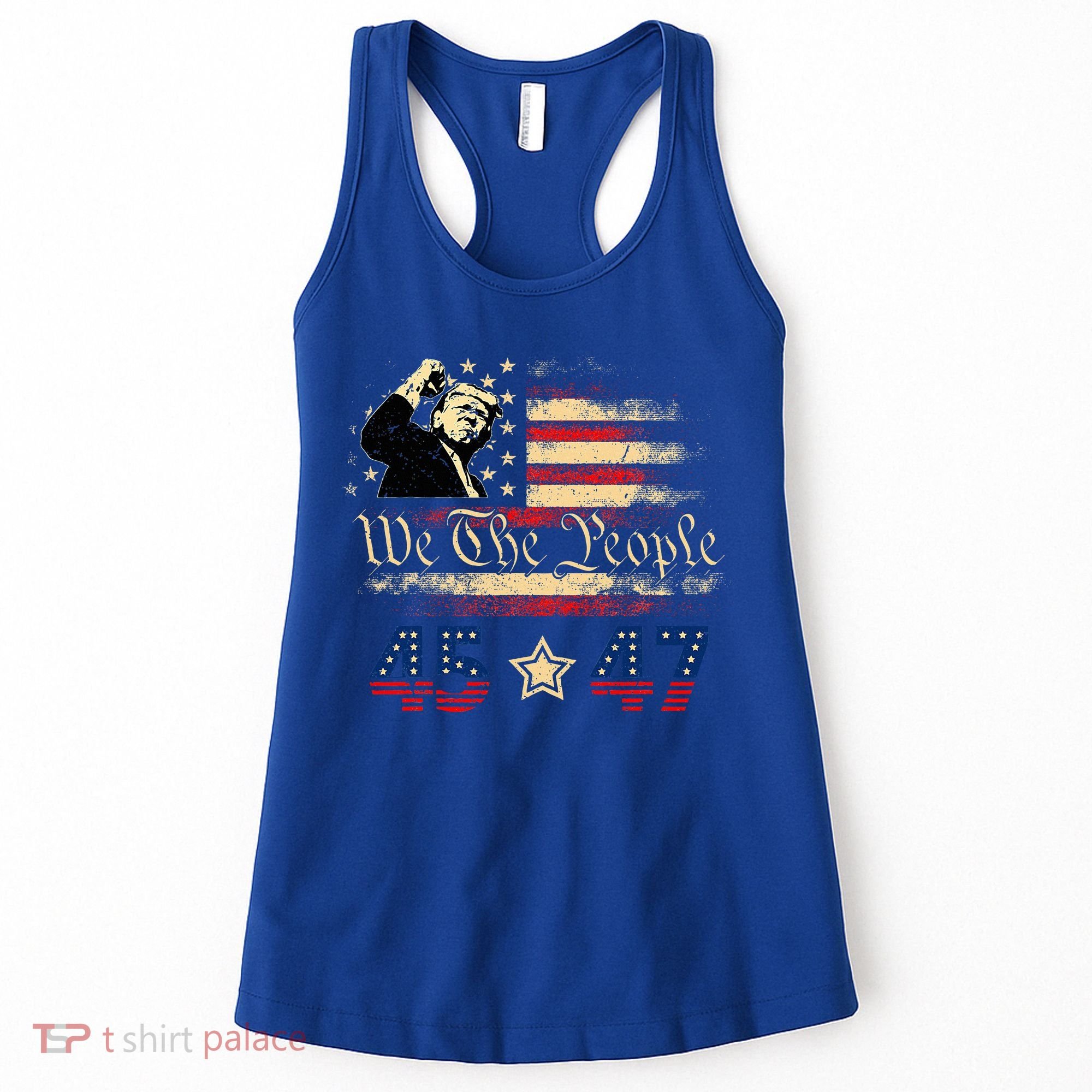 Retro Trump 45 47 Presidential Election Winner Inauguration Women's Tank Top