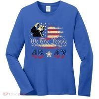 Retro Trump 45 47 Presidential Election Winner Inauguration Women's Long Sleeve Shirt thumb 0