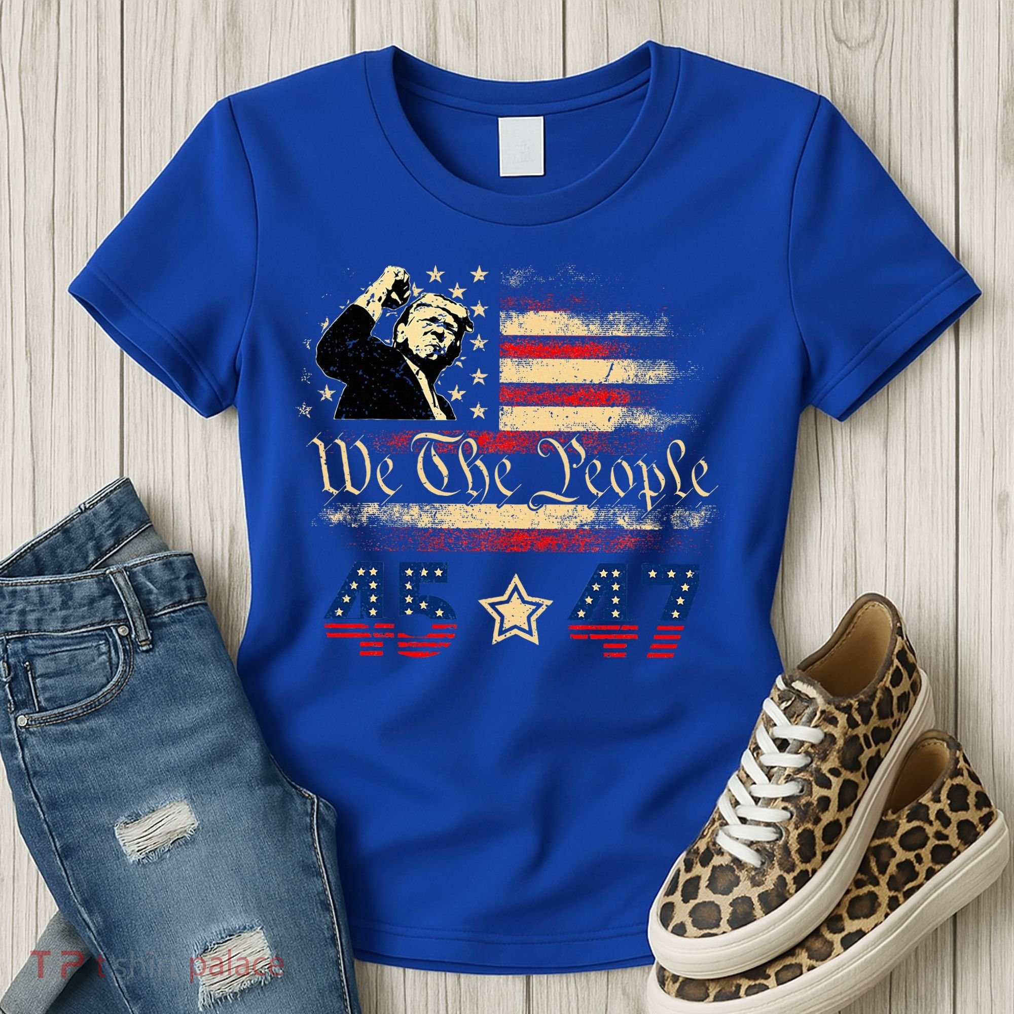 Retro Trump 45 47 Presidential Election Winner Inauguration Women's T-Shirt