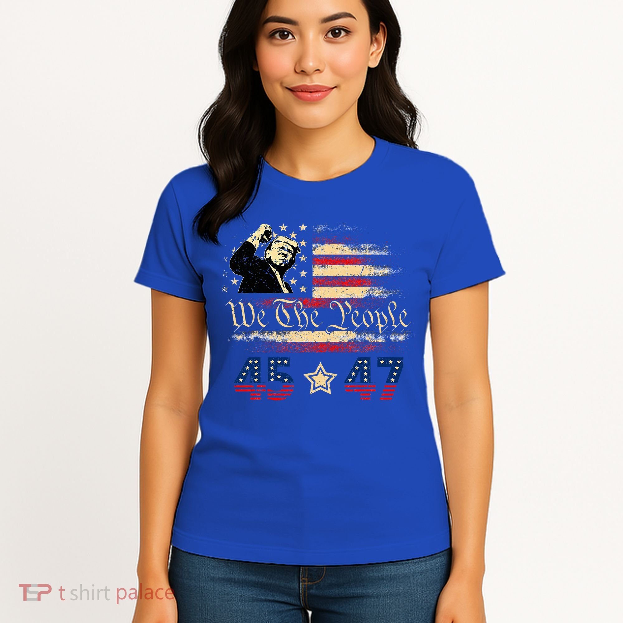 Retro Trump 45 47 Presidential Election Winner Inauguration Women's T-Shirt