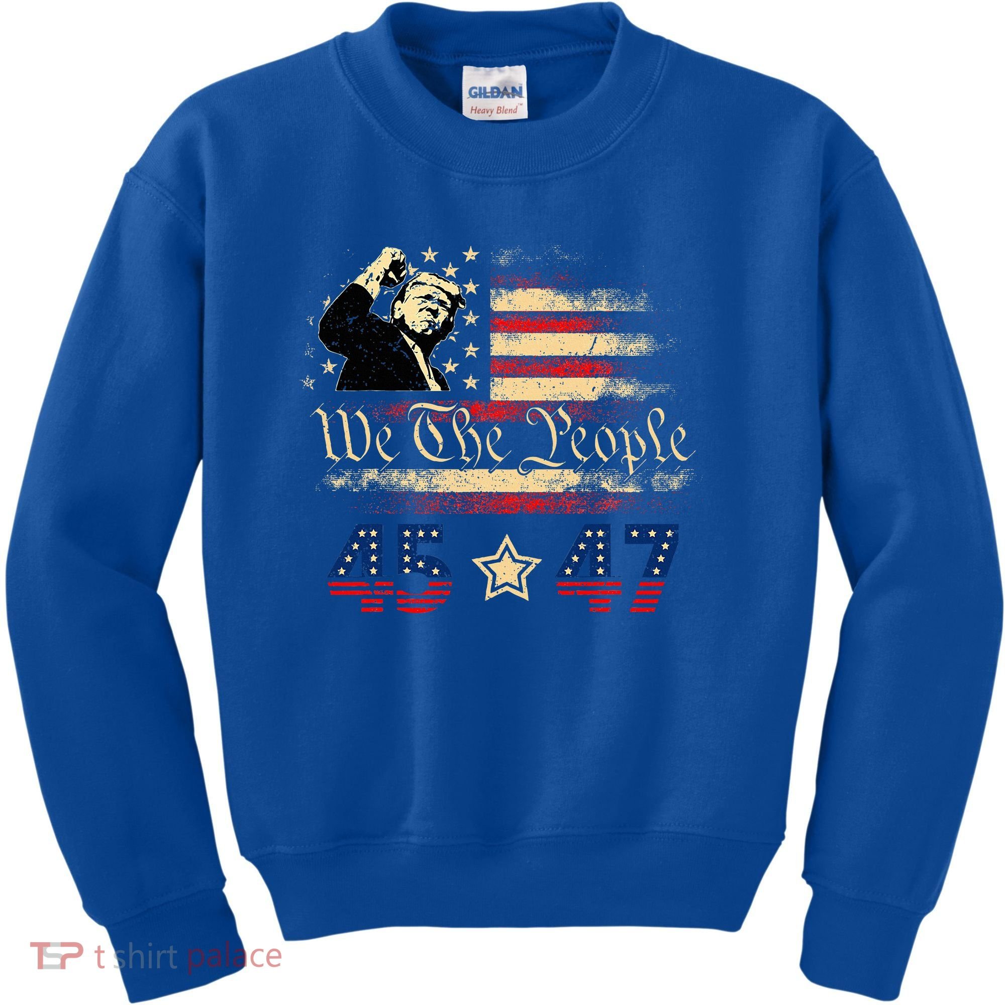 Retro Trump 45 47 Presidential Election Winner Inauguration Kids Sweatshirt