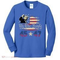 Retro Trump 45 47 Presidential Election Winner Inauguration Kids Long Sleeve Shirt thumb 0