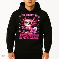 Ready To 4h Grade Axolotl Question First Day Of School Hoodie thumb 2