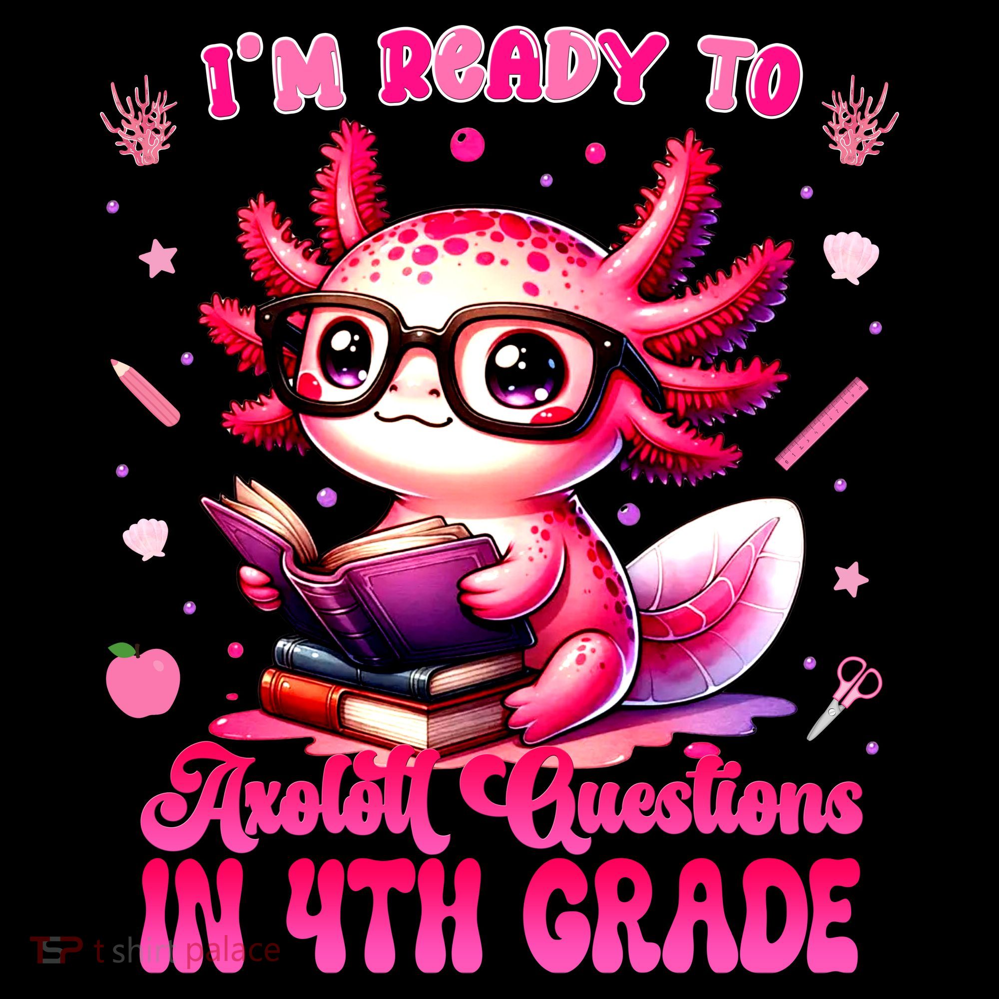 Ready To 4h Grade Axolotl Question First Day Of School Hoodie