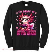 Ready To 4h Grade Axolotl Question First Day Of School Sweatshirt thumb 0
