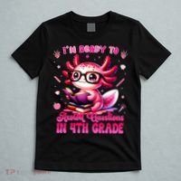 Ready To 4h Grade Axolotl Question First Day Of School T-Shirt thumb 5