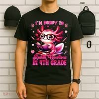 Ready To 4h Grade Axolotl Question First Day Of School T-Shirt thumb 6