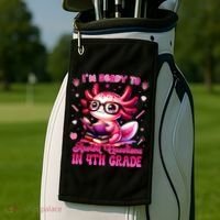 Ready To 4h Grade Axolotl Question First Day Of School Golf Towel thumb 2