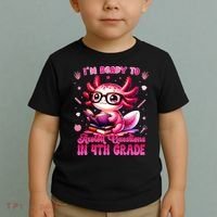 Ready To 4h Grade Axolotl Question First Day Of School Toddler T-Shirt thumb 2