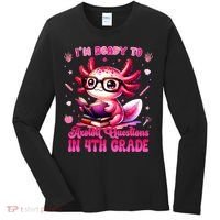 Ready To 4h Grade Axolotl Question First Day Of School Women's Long Sleeve Shirt thumb 0