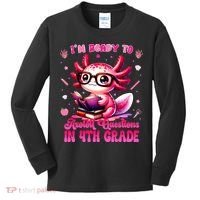 Ready To 4h Grade Axolotl Question First Day Of School Kids Long Sleeve Shirt thumb 0