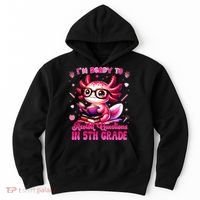 Ready To 5th Grade Axolotl Question First Day Of School Hoodie thumb 0