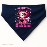 Ready To 6th Grade Axolotl Question First Day Of School USA-Made Doggie Bandana thumb 0