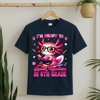 Ready To 6th Grade Axolotl Question First Day Of School T-Shirt thumb 2