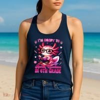 Ready To 6th Grade Axolotl Question First Day Of School Women's Tank Top thumb 2