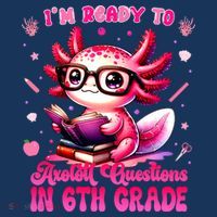 Ready To 6th Grade Axolotl Question First Day Of School Hat thumb 2