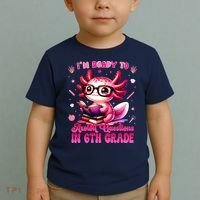 Ready To 6th Grade Axolotl Question First Day Of School Toddler T-Shirt thumb 2