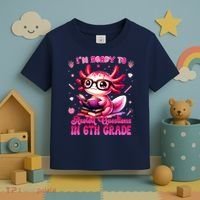 Ready To 6th Grade Axolotl Question First Day Of School Toddler T-Shirt thumb 3