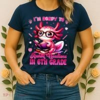 Ready To 6th Grade Axolotl Question First Day Of School Women's T-Shirt thumb 2