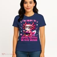 Ready To 6th Grade Axolotl Question First Day Of School Women's T-Shirt thumb 4