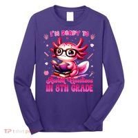 Ready To 8th Grade Axolotl Question First Day Of School Long Sleeve Shirt thumb 0