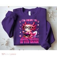 Ready To 8th Grade Axolotl Question First Day Of School Sweatshirt thumb 2