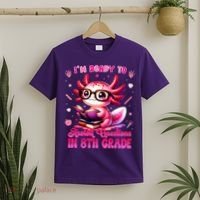 Ready To 8th Grade Axolotl Question First Day Of School T-Shirt thumb 2