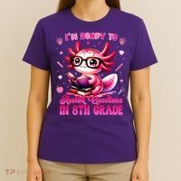 Ready To 8th Grade Axolotl Question First Day Of School T-Shirt thumb 4