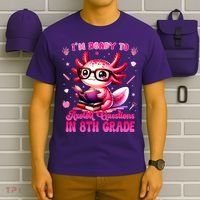 Ready To 8th Grade Axolotl Question First Day Of School T-Shirt thumb 6