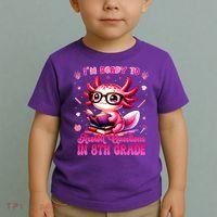 Ready To 8th Grade Axolotl Question First Day Of School Toddler T-Shirt thumb 2