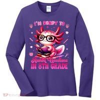 Ready To 8th Grade Axolotl Question First Day Of School Women's Long Sleeve Shirt thumb 0